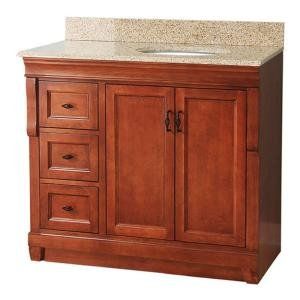 Foremost NACABGL3722 Naples 37 Vanity with Left Drawers & Granite Top