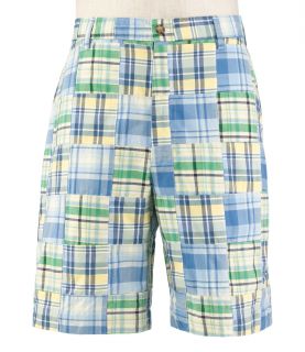 VIP Take It Easy Patchwork Madras Shorts Extended Sizes JoS. A. Bank