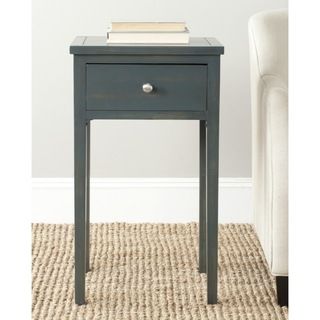 Abel Dark Teal End Table (Dark tealMaterials Pine woodDimensions 29.7 inches high x 16.9 inches wide x 14.2 inches deepThis product will ship to you in 1 box.Furniture arrives fully assembled )