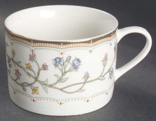 Lifetime Hoan China Wellesley Flat Cup, Fine China Dinnerware   Multicolor Flora