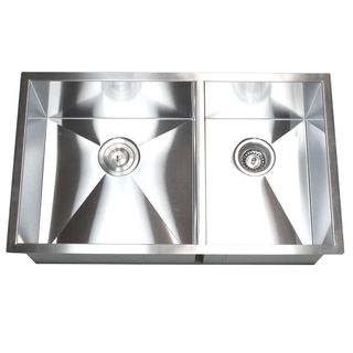 32 inch Double Bowl 60/40 Undermount Zero Radius Kitchen Sink Basket Strainer / Grid Accessories