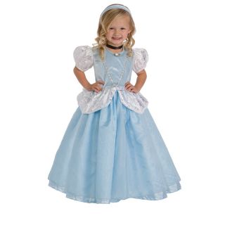 Little Adventures Deluxe Cinderella Costume with Optional Slip Multicolor  