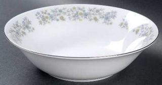 Dynasty China Elegance  Coupe Cereal Bowl, Fine China Dinnerware   Blue,Gray,Gre