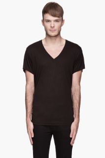 Blk Dnm Black V_neck T_shirt