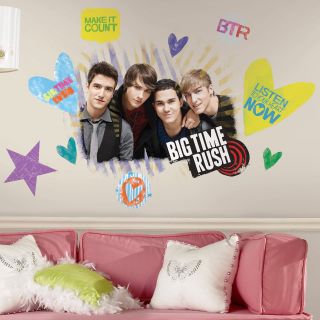 Big Time Rush Peel and Stick Giant Wall Decals