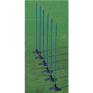 Kwik Goal 6 Pack Premier Coaching Sticks (Royal)