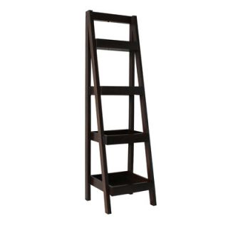 Jenlea 53.5 Storage Ladder Bookcase BRL3000BW