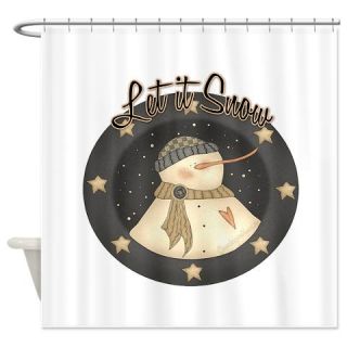  Let It Snow Shower Curtain  Use code FREECART at Checkout