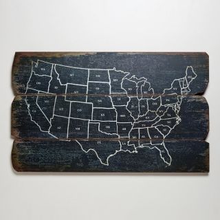 Wood USA Wall Map   World Market