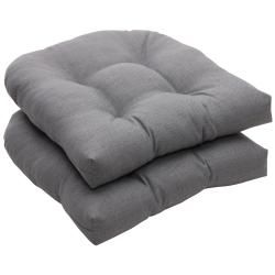 Outdoor Gray Textured Solid Wicker Seat Cushions (set Of 2) (GreyMaterials 100 percent polyesterFill 100 percent virgin polyester fiber fillClosure Sewn seam Weather resistantUV protectionCare instructions Spot clean onlyDimensions 19 inches high x 1