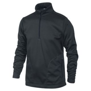 Nike Therma FIT Half Zip Boys Golf Pullover   Black