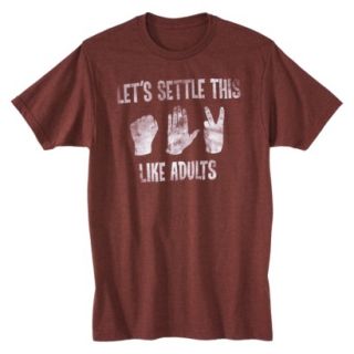 Lets Settle This Like Adults Mens Graphic Tee   Wine XL