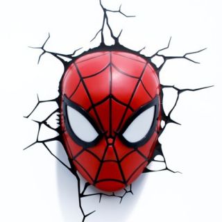 3D Wall Art Nightlight   Spiderman Face