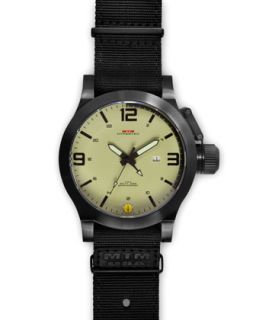 Black Hypertec Tactical Military Watch, Tan   MTM Special Ops Watch