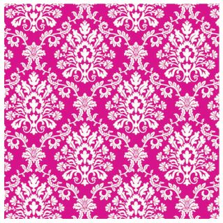 Bright Pink Brocade Jumbo Gift Wrap