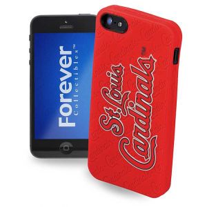 St. Louis Cardinals Forever Collectibles IPHONE 5 CASE SILICONE LOGO