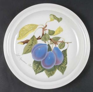 Portmeirion Pomona Dinner Plate, Fine China Dinnerware   Fruit And Flowers, Whit