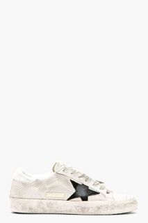 Golden Goose Off_white Distressed Grey Cord Superstar Sneakers