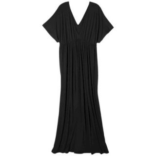 Merona Womens Plus Size Short Sleeve Maxi Dress   Black 1