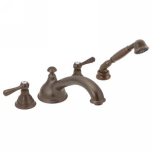 Moen T912ORB Kingsley Two Handle Roman Tub Faucet Trim with Hand Shower