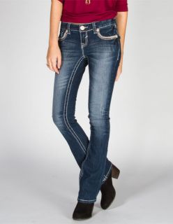 A Stitch Womens Slim Bootcut Jeans Dark Blast In Sizes 3, 7, 1,