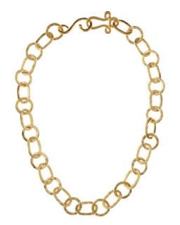 Hammered Mixed Link Chain Necklace, 18L