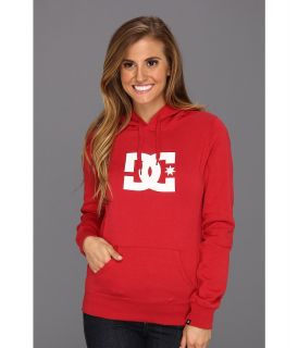 DC Essential Star Pullover Hoodie Womens Sweatshirt (Red)