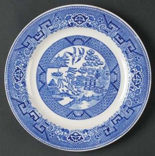 Homer Laughlin  Blue Willow Salad Plate, Fine China Dinnerware   Willow Design,