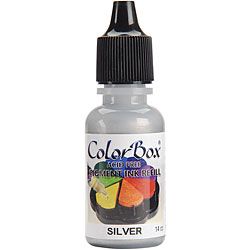 Colorbox Metallic Silver Ink Refill (Metallic SilverThis package contains one 0.47 ounce bottle of pigment inkInkpad not includedConforms to ASTM D4236 )