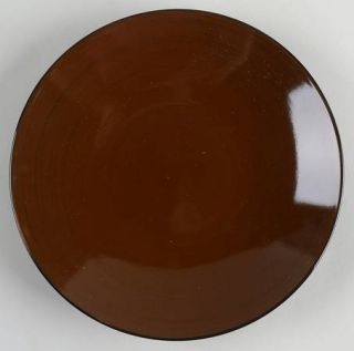 Thomson Samoa Salad Plate, Fine China Dinnerware   Brown Interior,Black Exterior
