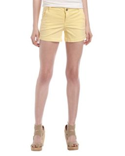 Sherbert Trouser Shorts, Banana Cream