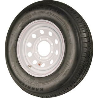 Martin Wheel Speed 8 Ply Radial Trailer Tire & Assembly   ST235/80R16, White