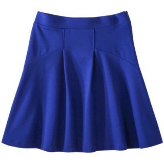 Mossimo Ponte Fit & Flare Skirt   Athens Blue XL