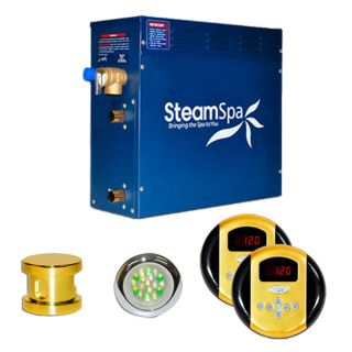SteamSpa RY600GD Royal 6kw Steam Generator Package in Polished Brass