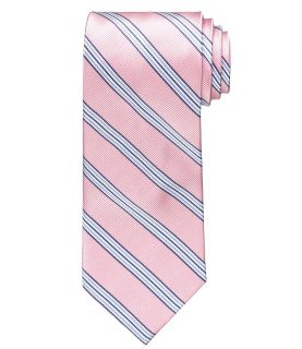 Executive Pink Triple Repp Stripe Extra Long Tie JoS. A. Bank