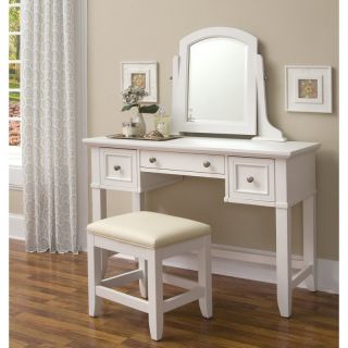 Naples Bedroom Vanity Table   White   5530 72