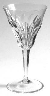 Royal Leerdam   Netherland Contessa Wine Glass   Cut Vertical Design On Bowl