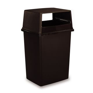 Rubbermaid Glutton Receptacles   56 Gallon Capacity   Brown