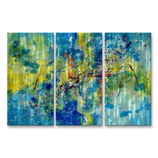 Ruth Palmer Caribbean Adventure Metal Wall Art (LargeSubject AbstractMedium MetalImage dimensions 24 inches high x 38 inches wide x 1 inch deepOuter dimensions 24 inches high x 38 inches wide x 1 inch deep )