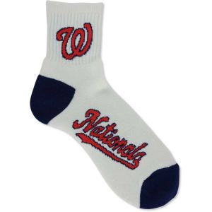 Washington Nationals For Bare Feet Ankle White 501 Med Sock