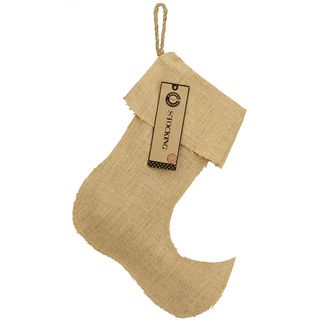 Burlap Large Jester Stocking