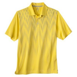 C9 by Champion Mens Printed Golf Polo   Yellow M