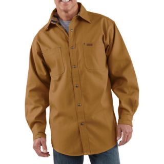 Carhartt Canvas Shirt Jacket   Carhartt Brown, XL Tall, Model# S296