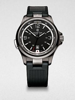 Victorinox Swiss Army Night Vision Stainless Steel Watch   Black