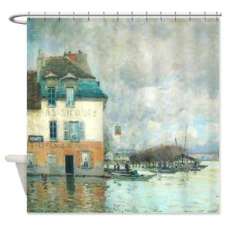  Alfred Sisley Flood Port Marley Shower Curtain  Use code FREECART at Checkout