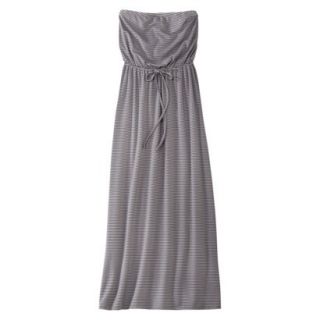 Mossimo Supply Co. Juniors Strapless Maxi Dress   Blue/Gray Stripe XXL(19)