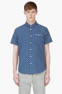 Marc By Marc Jacobs Indigo Floral Chambray Shirt