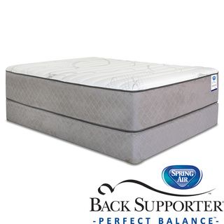 Spring Air Back Supporter Woodbury Firm King size Mattress Set (KingSet includes Mattress, foundationFirst layer Quilted top has cashmere natural fiber blend, 3/4 firm foamSecond layer Firm latex foam Third layer Support foam on top of ergonomically z