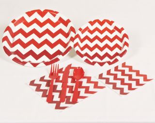 Chevron Red Party Pack