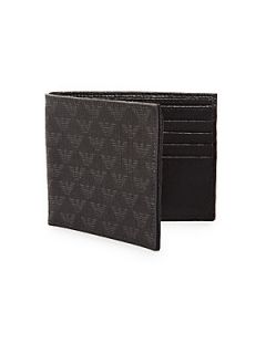 Emporio Armani Leather Wallet   Grey